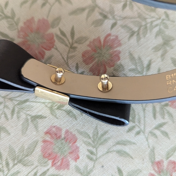 Kate Spade Leather Bow Belt Large - Picture 2 of 3